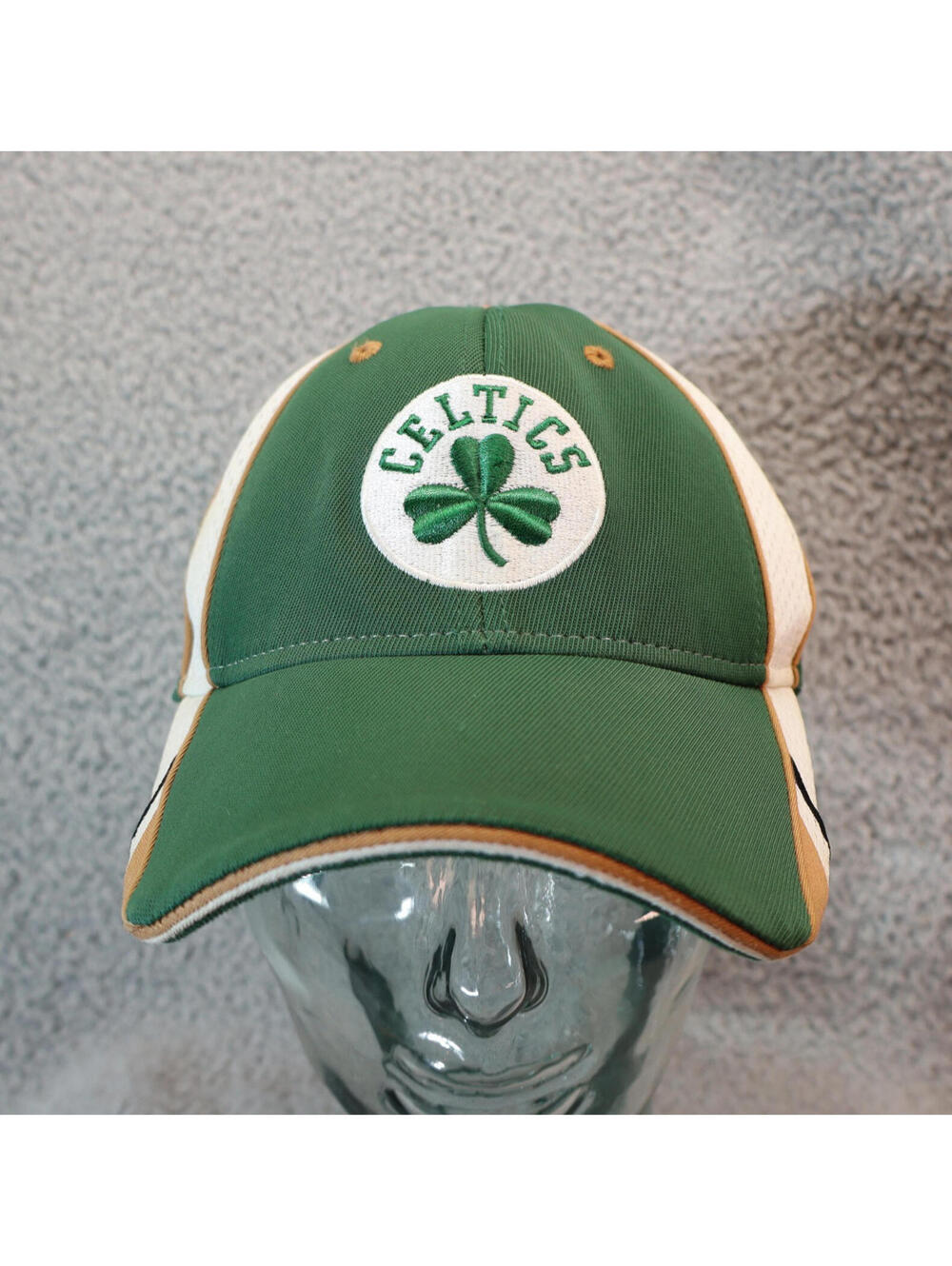 Boston Celtics Flex OSFA Hat Cap NBA Mesh Rare Reebok